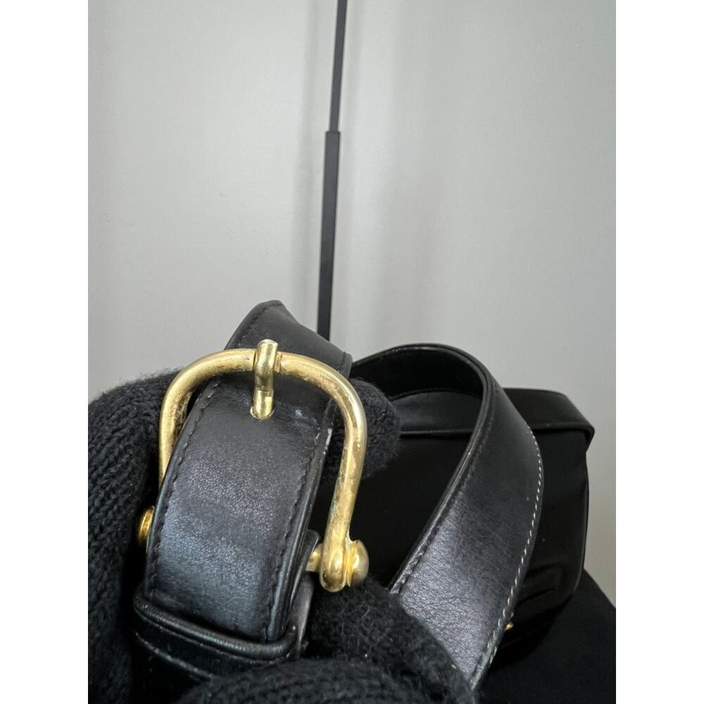Vintage Celine Horsebit Sulky Black Leather Shoulder Bag Authenticated - Picture 13 of 15